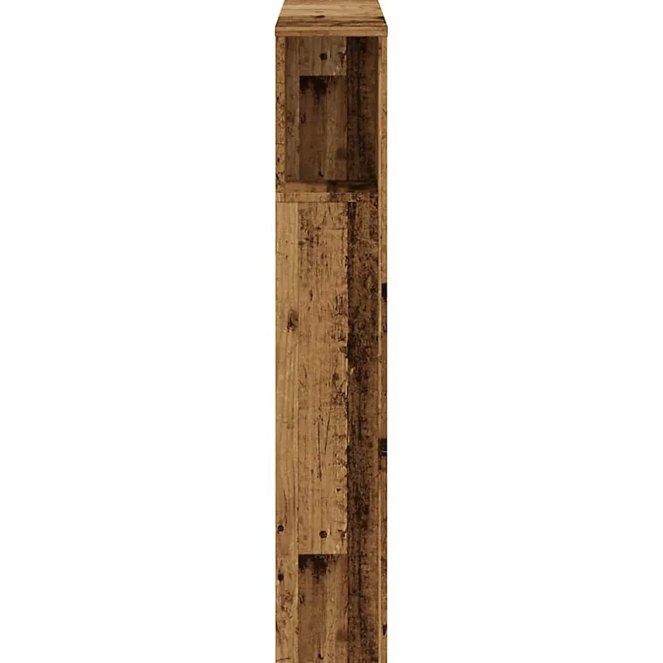 Vidaxl Armoire de tête de lit vieux bois 100x18,5x102,5 cm