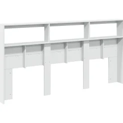 Vidaxl Armoire tête de lit avec LED blanc 200x17x102 cm