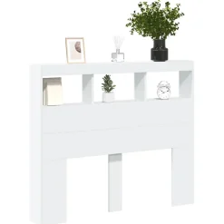 Vidaxl Armoire tête de lit avec LED blanc 120x17x102 cm Hot