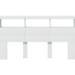 Vidaxl Armoire tête de lit avec LED blanc 180x17x102 cm