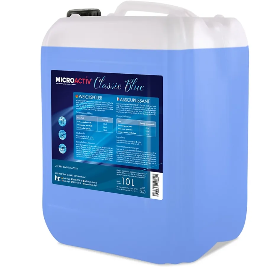 Höfer Chemie Assouplissant Végétalien Classic Blue 2 x 10 L, Linge Doux Et Parfum Longue Durée Online