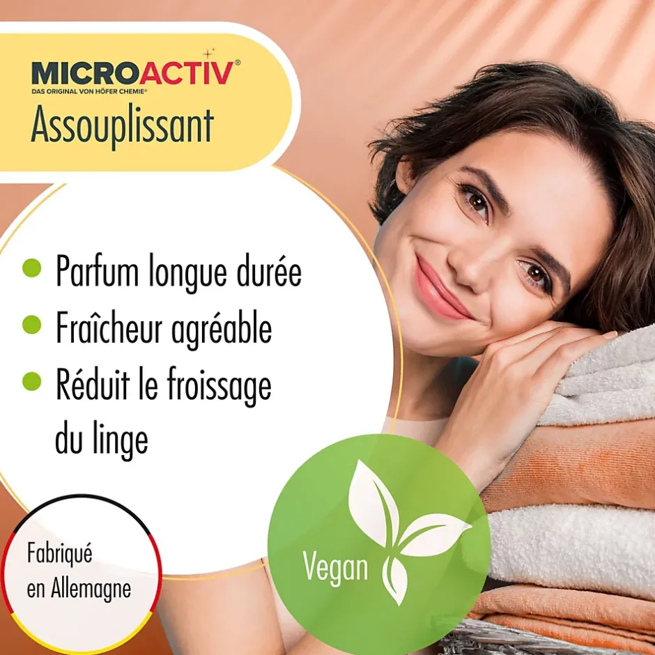 Höfer Chemie Assouplissant Végétalien Summer 2 x 10 L, Linge Doux, Parfum Estival Et Séchage Rapide Clearance