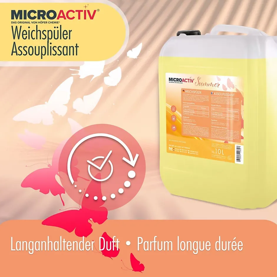 Höfer Chemie Assouplissant Végétalien Summer 2 x 10 L, Linge Doux, Parfum Estival Et Séchage Rapide Clearance