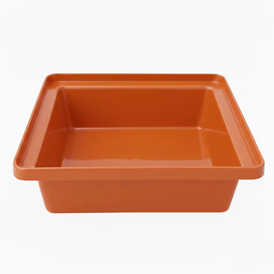Plast'Up Rotomoulage Bac de rangement empilable 30l - ORANGE - 17cm