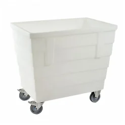 Gilac Bac double-paroi 500 L - roues chape inox - blanc
