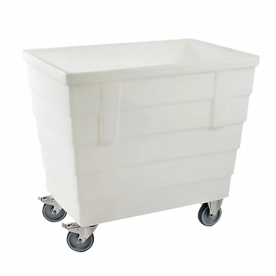 Gilac Bac double-paroi 500 L - roues chape inox - blanc
