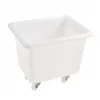 Gilac Bac grand volume 100 L - 4 roues pivotantes dont 2 avec freins - blanc Clearance