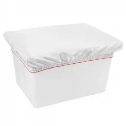 Gilac Bac grand volume 220 L - 2 roues fixes, 2 pivotantes avec freins - blanc