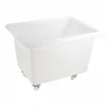 Gilac Bac grand volume 220 L - 4 roues pivotantes dont 2 avec freins - blanc