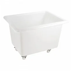 Gilac Bac grand volume 220 L - 4 roues pivotantes dont 2 avec freins - blanc