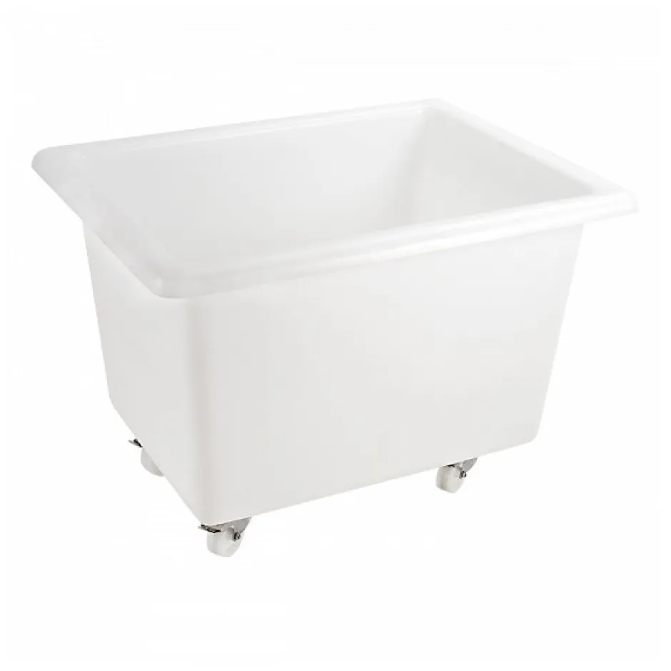 Gilac Bac grand volume 220 L - 4 roues pivotantes dont 2 avec freins - blanc
