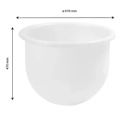 Gilac Bac grand volume hémisphérique 75 L - blanc Clearance