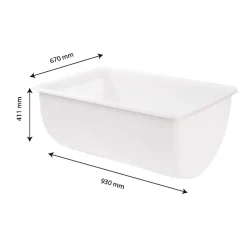 Gilac Bac grand volume semi-cylindrique 170 L - blanc Discount