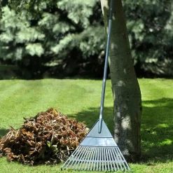 Terre Jardin Balai à gazon en plastique - Balai à feuilles