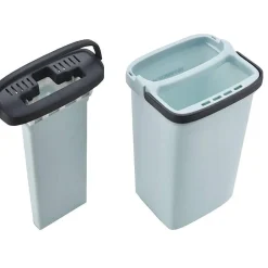 Importdistrib Balai serpillière plat avec seau essoreuse deux compartiments + 3x lavette offerte