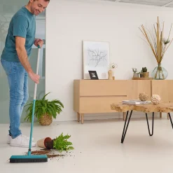 GoodHome Balai extensible poils doux bleu L.1 m x l.7cm