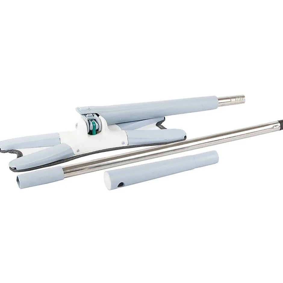 Importdistrib Balai serpillière plat pour le nettoyage des sols avec essoreuse rotative
