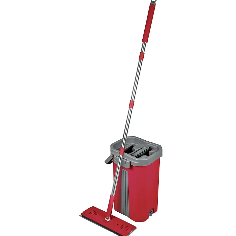 Passat Balai serpillère Smart Mop 360 tête extra large pivotante + Seau 2 compartiments + 2 lingettes microfibre Discount