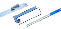 Le Plus De L'Entretien Balai trapèze aluminium 40cm + manche + 2 mop en microfibre 5214 Best