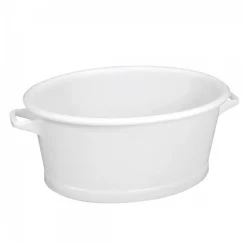 Gilac Baquet ovale fond renforcé 60 L - blanc Clearance