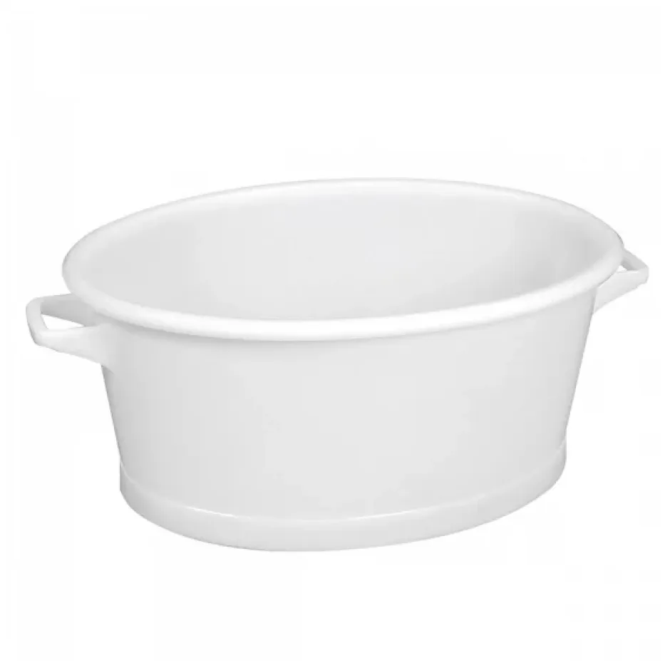 Gilac Baquet ovale fond renforcé 60 L - blanc Clearance