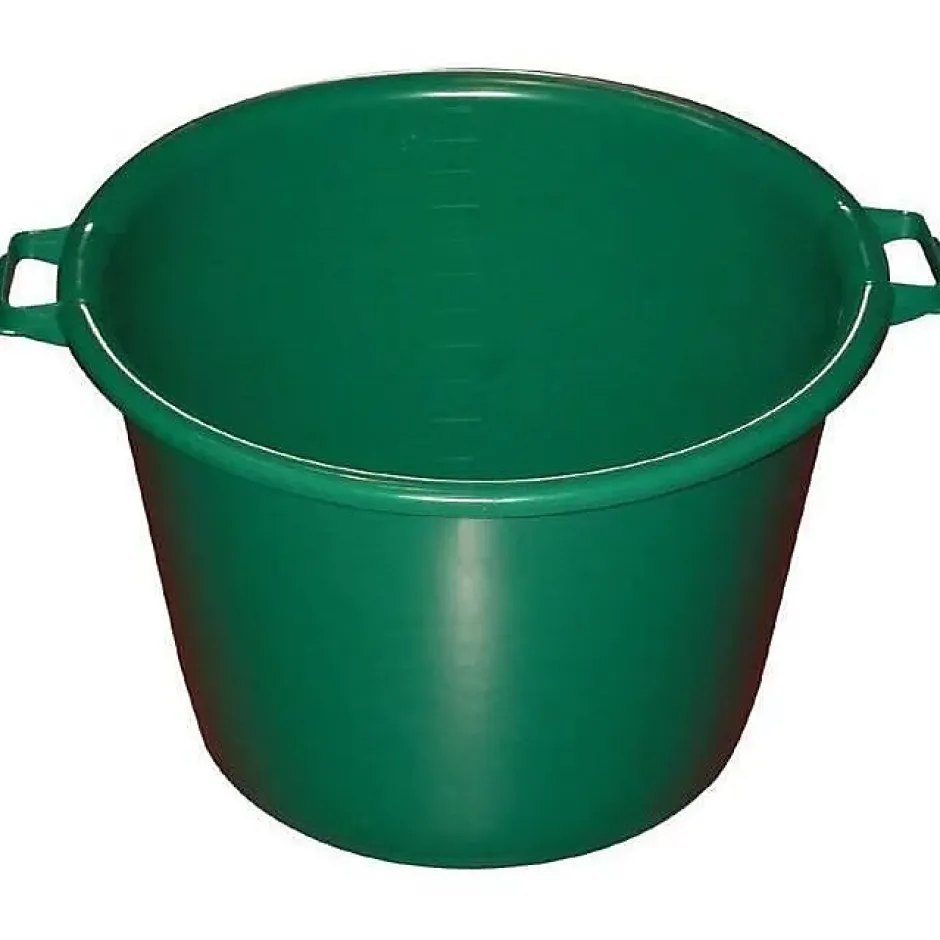 Aluminium Et Plastique Baquet rond 30 L - D: 45 cm - H 29 cm - vert Best