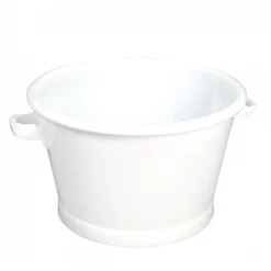 Gilac Baquet rond fond renforcé 50 L - blanc Clearance