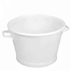 Gilac Baquet rond fond renforcé 35 L - blanc