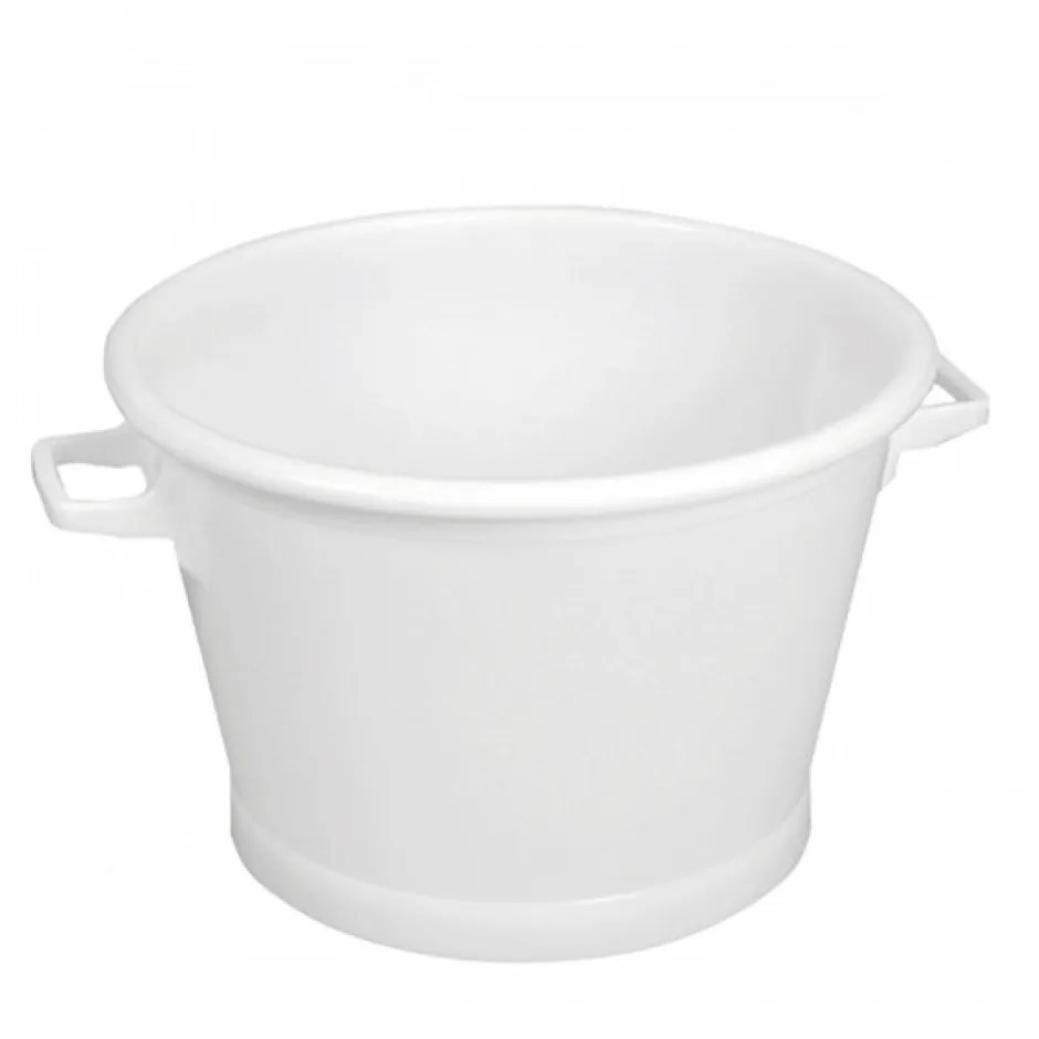 Gilac Baquet rond fond renforcé 35 L - blanc