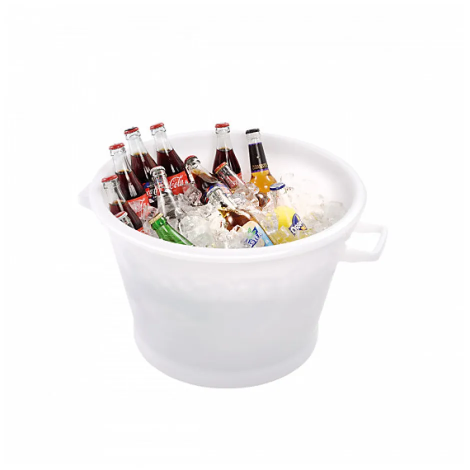 Gilac Baquet rond fond renforcé 35 L - blanc