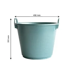 Gilac Baquet rond souple avec poignées - 40 L - vert Sale