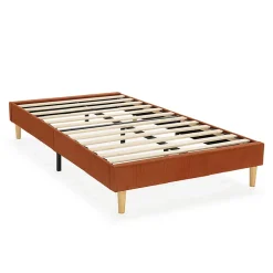 Vs Venta-Stock Base rembourrée Bari 90x190 cm Rouge