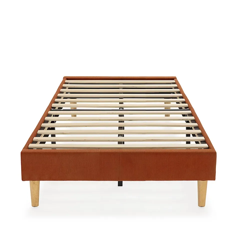 Vs Venta-Stock Base rembourrée Bari 90x190 cm Rouge
