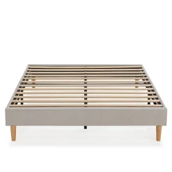 Vs Venta-Stock Base rembourrée Bari 140x190 cm Gris Best