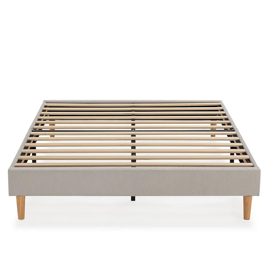 Vs Venta-Stock Base rembourrée Bari 140x190 cm Gris Best