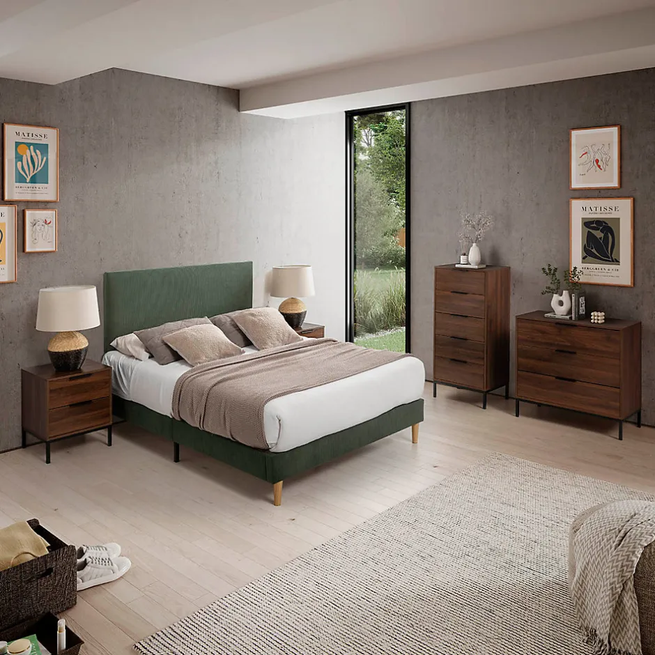 Vs Venta-Stock Base rembourrée Bari 150x190 cm Vert