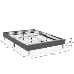 Vs Venta-Stock Base rembourrée Bari 150x190 cm Vert