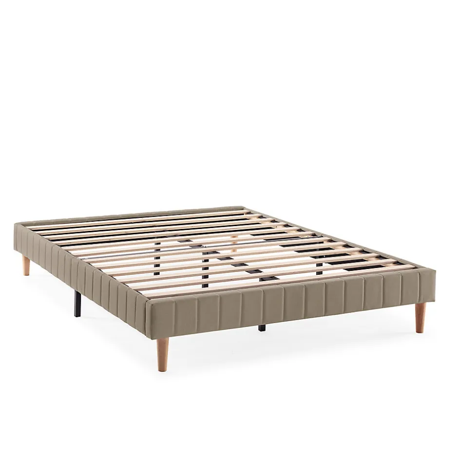 Vs Venta-Stock Base rembourrée Eris 140x190 cm Beige