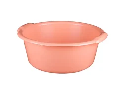 Bassine cuvette ronde 11L coloris pêche New