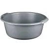 Bassine cuvette ronde 11L coloris gris charbon