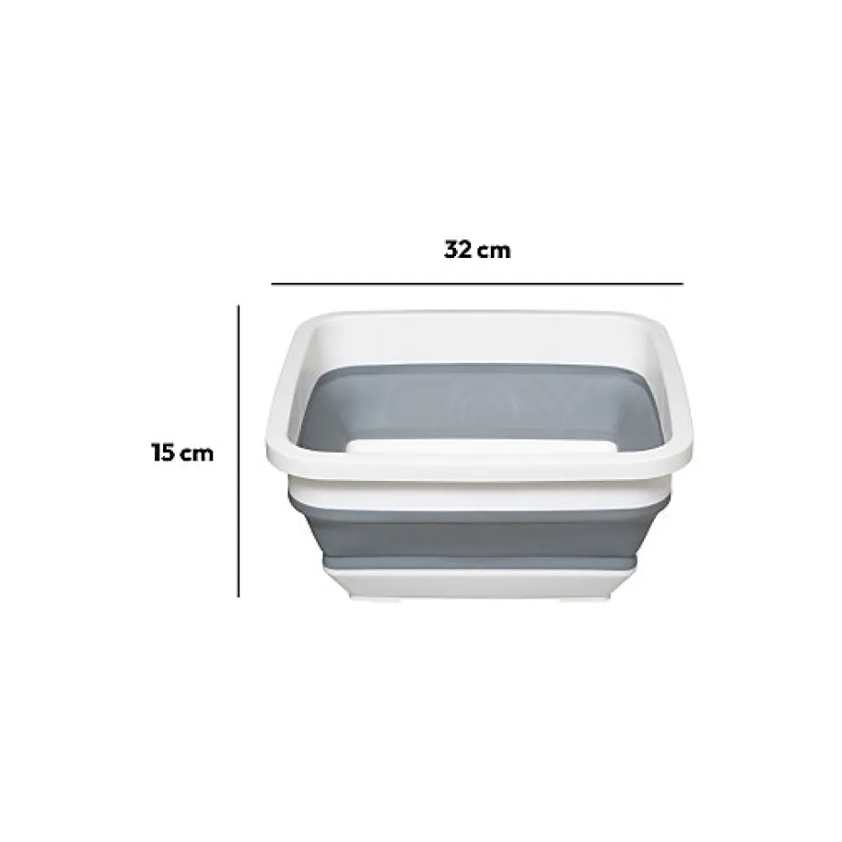5Five Bassine retractable 8L - Blanc Gris -