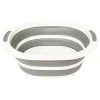 5Five Bassine Retractable 8L avec bouchon de vidange gris et blanc - Blanc-