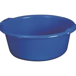Aluminium Et Plastique Bassine ronde 20 L - D: 45 cm - H 20 cm - bleu Outlet
