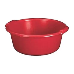 Aluminium Et Plastique Bassine ronde 20 L - D: 45 cm x 20 cm - rouge Clearance