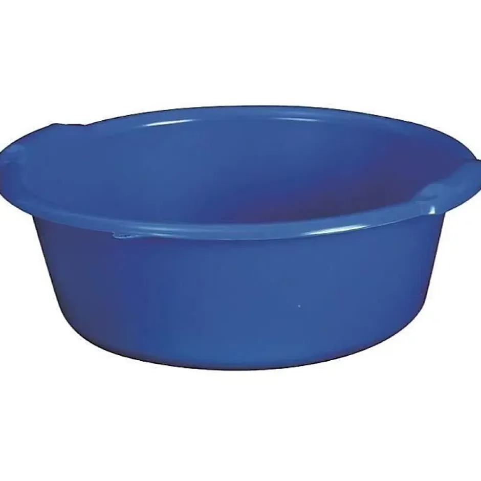 Aluminium Et Plastique Bassine ronde 11L - D: 36.5cm - H 14cm - bleu Outlet