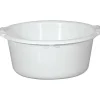 Aluminium Et Plastique Bassine ronde 14l d40 blanc alimentaire