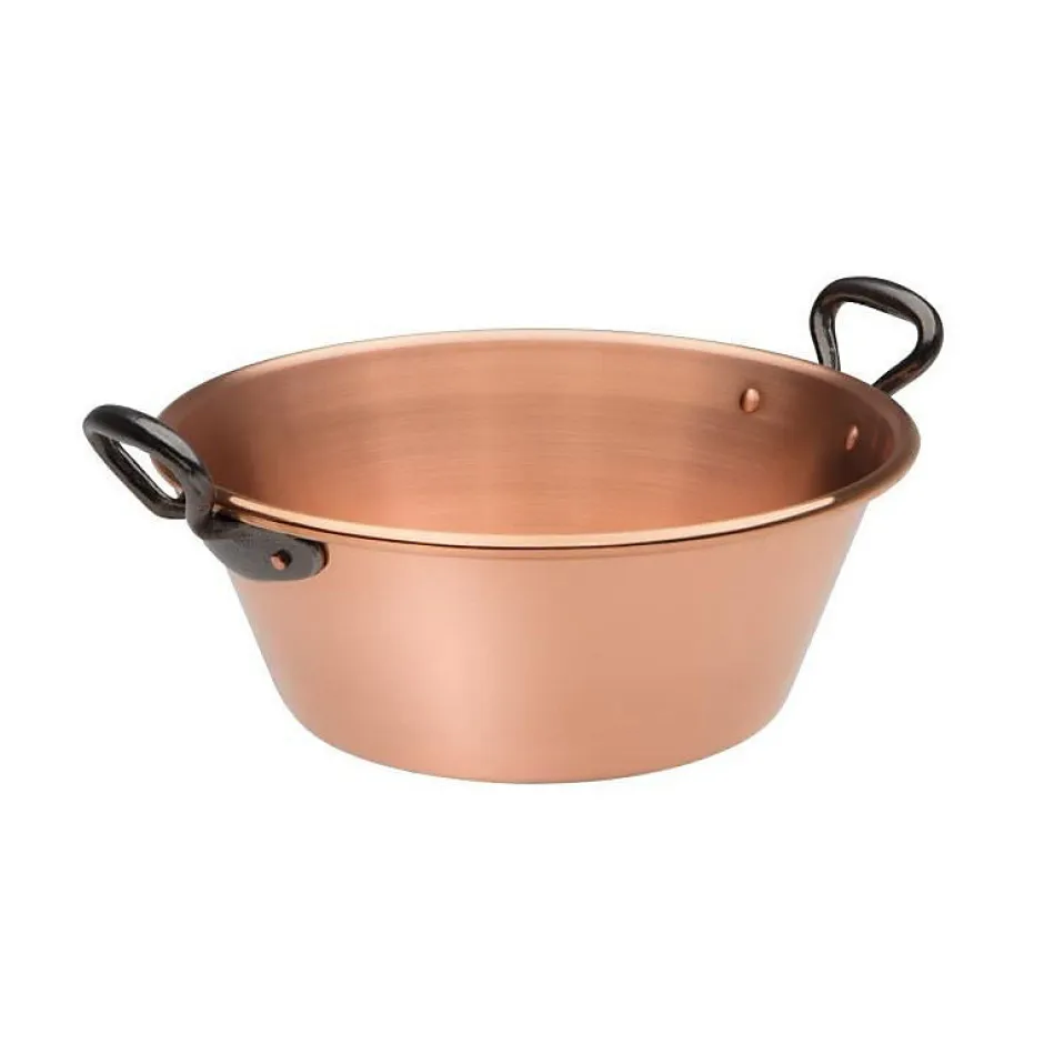 Baumalu Bassine a confiture 26 cm cuivre 12/10eme anses fonte
