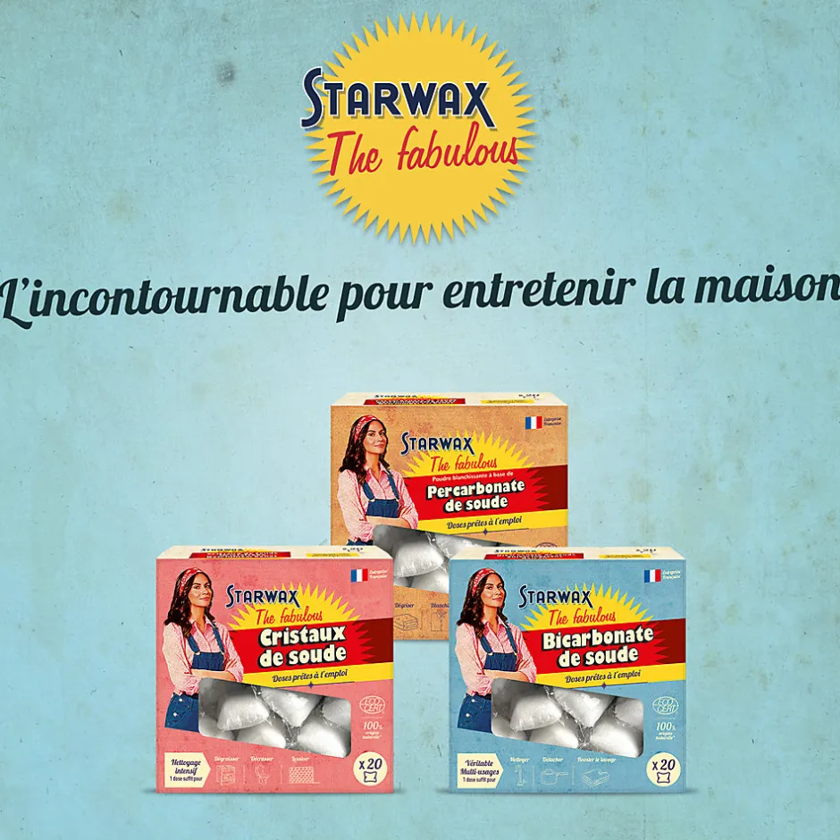 Starwax Fabulous Bicarbonate de soude doses 20 x 20g