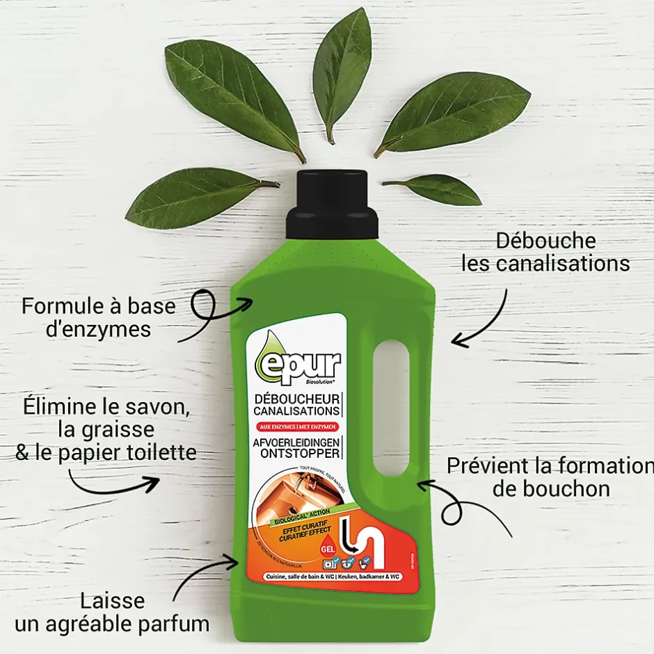 Epur Bio-déboucheur canalisations 1L New