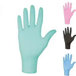 Vivezen Boite de 100 gants en nitrile jetables - non poudrés - Taille XL - Vert - Outlet